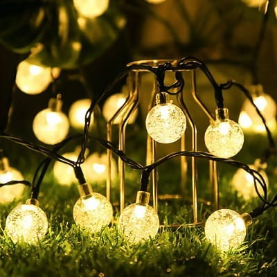 Girlanda solarna LED 20 485cm okrągła