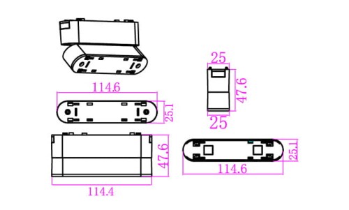 Podstawka Luxo 48V do Linea 6W biała