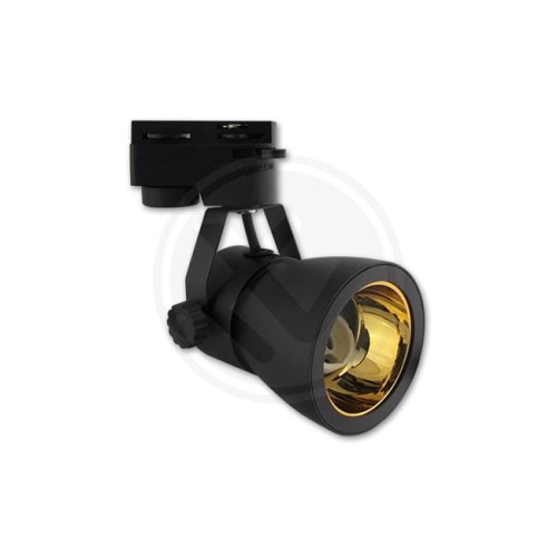 Reflektor szyna 1-faza GU10 Goldi 73mm czarny