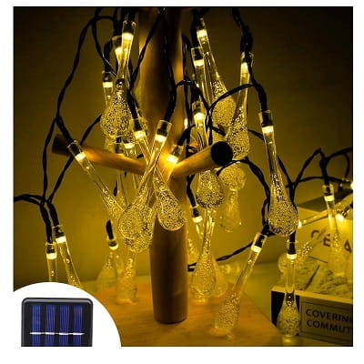 Girlanda solarna LED 40 785cm łezka