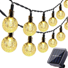 Girlanda solarna LED 40 785cm okrągła