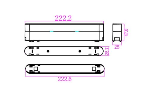 Podstawka Luxo 48V do Linea 12W czarna