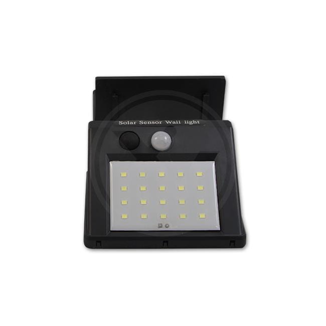 Lampa LED solarna 20xSMD czujnik ruchu 2,5m kabel