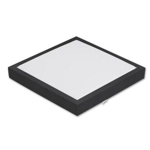 Panel LED natynkowy kwadrat 12W Proma 4000K czarny