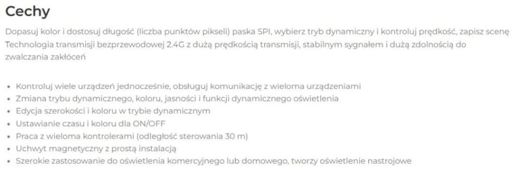Pilot Radiowy Miboxer C6 do Sterowników Cyfrowych Pixel Magic WS2811 Mono RGB RGBW WS2814