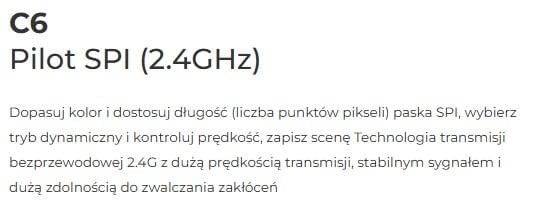 Pilot Radiowy Miboxer C6 do Sterowników Cyfrowych Pixel Magic WS2811 Mono RGB RGBW WS2814
