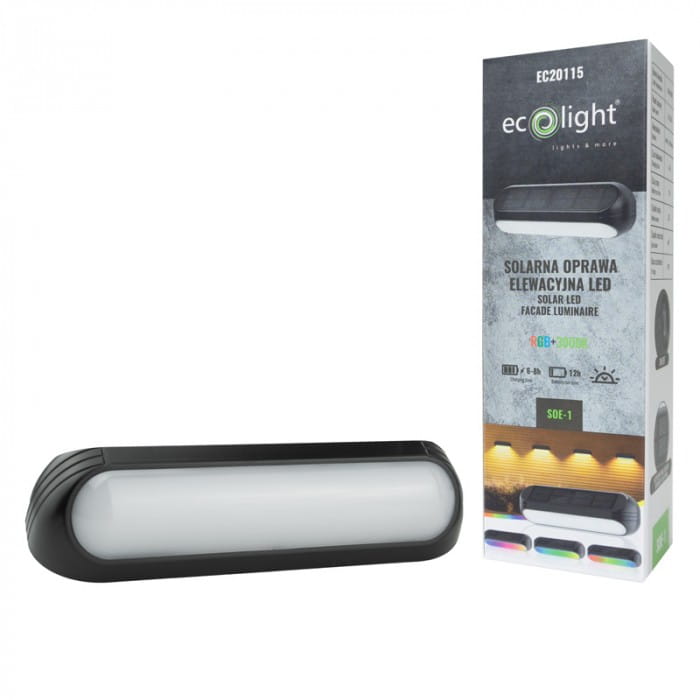 Solarna Oprawa Elewacyjna LED SOE-1 RGB+WW
