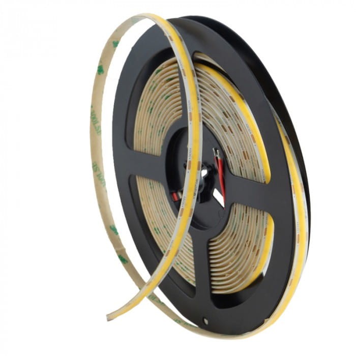 Taśma LED COB 480 9W/m 3000K 990lm/m 12V IP67 5m