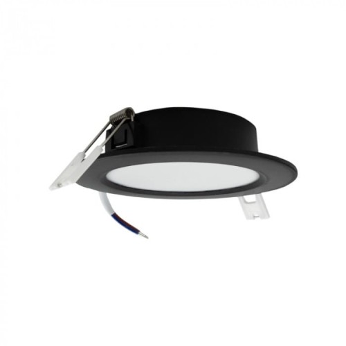 Downlight podtynkowy okrąg 6W 4000K czarny