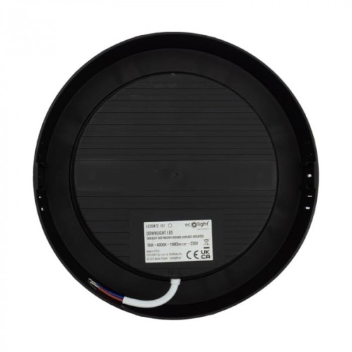 Downlight natynkowy okrąg 18W 4000K czarny