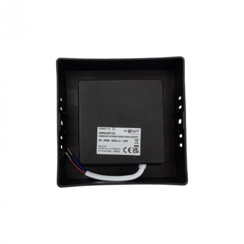 Downlight natynkowy kwadrat 6W 4000K czarny
