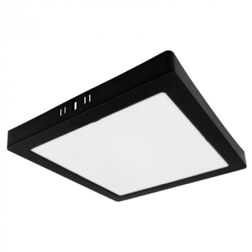 Downlight natynkowy kwadrat 24W 4000K czarny