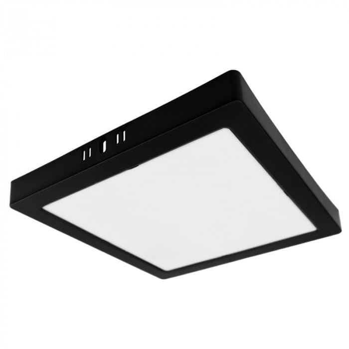 Downlight natynkowy kwadrat 24W 4000K czarny