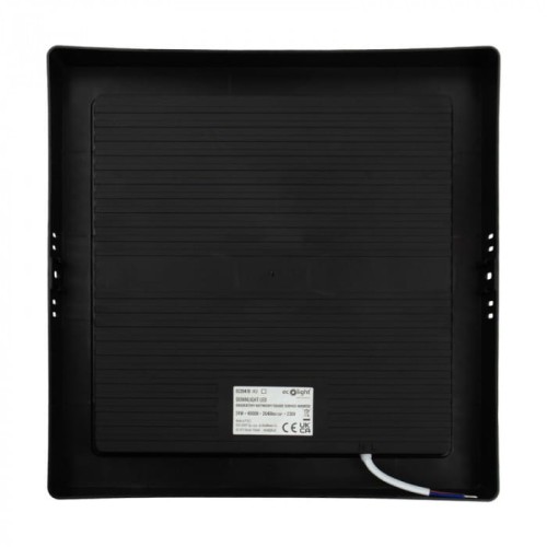 Downlight natynkowy kwadrat 24W 4000K czarny