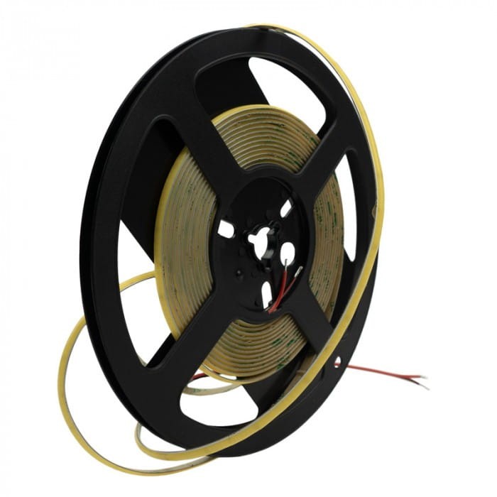 Taśma LED 12V COB 480 7W/m biała ciepła 3000K IP20 5mm/5m