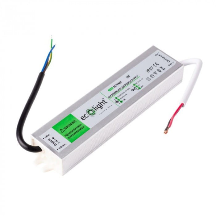 Zasilacz LED hermetyczny 60W 12V 5A 180x40x22