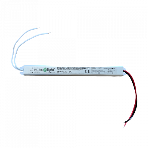 Zasilacz Super Slim 24W 12V 2A IP20 170x18x17