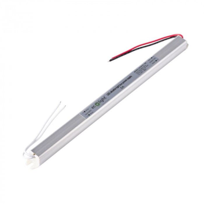 Zasilacz meblowy SLIM 60W 12V 5A IP20 290x18x17