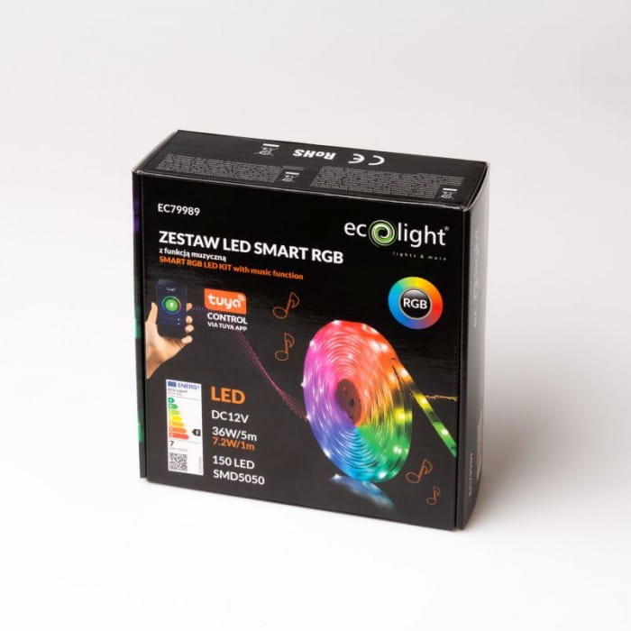 Zestaw Taśma RGB 7,2W+pilot 5m IP20