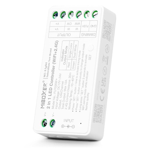 Mi-Boxer ODBIORNIK 12A RF 2.4G WiFi 4 STREFOWY MONO/CCT FUT035W+