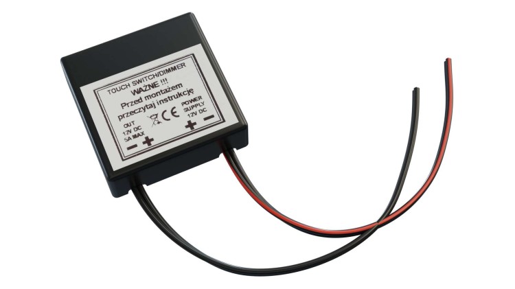 Włącznik do taśm LED TOUCH DIMMER do płyty meblowej 60W/12V 72W/24V
