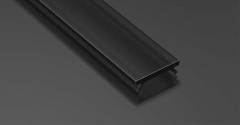 Klosz LUMINES SLIM PMMA czarny 3m
