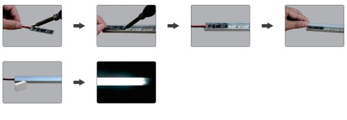 Automatyczny WŁĄCZNIK Drzwiowy Taśma LED 12V MC001