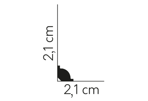 Listwa przypodłogowa MD001 ćwierćwałek