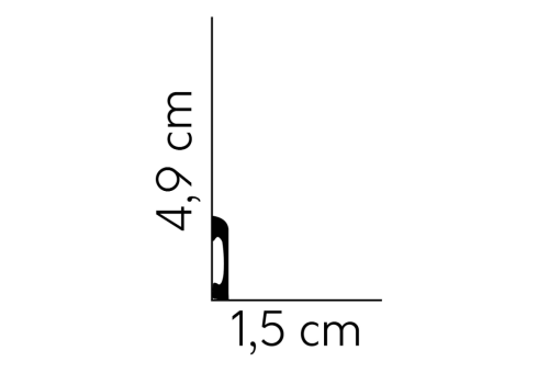 Listwa przypodłogowa MD004 /5cm