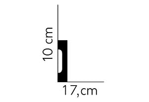 Listwa przypodłogowa MD009 /10 cm