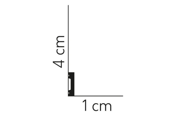 Listwa przypodłogowa MD011 / 4 cm