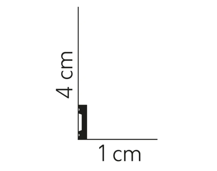 Listwa wielofunkcyjna MD011P Lakierowana | 4cm