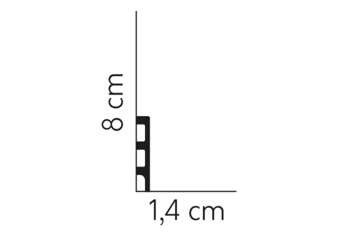 Listwa wielofunkcyjna MD014 | 8cm
