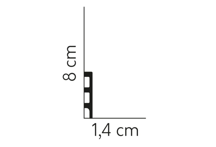 Listwa wielofunkcyjna MD014 | 8cm