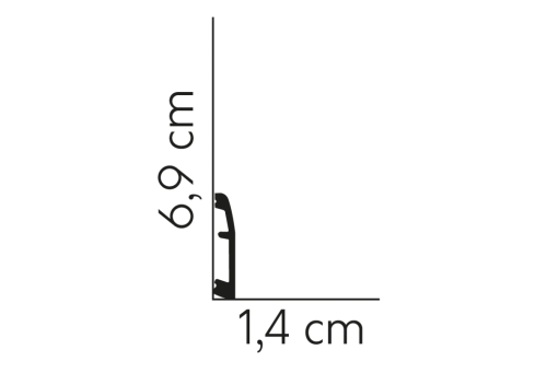 Listwa przypodłogowa MD017 /7cm
