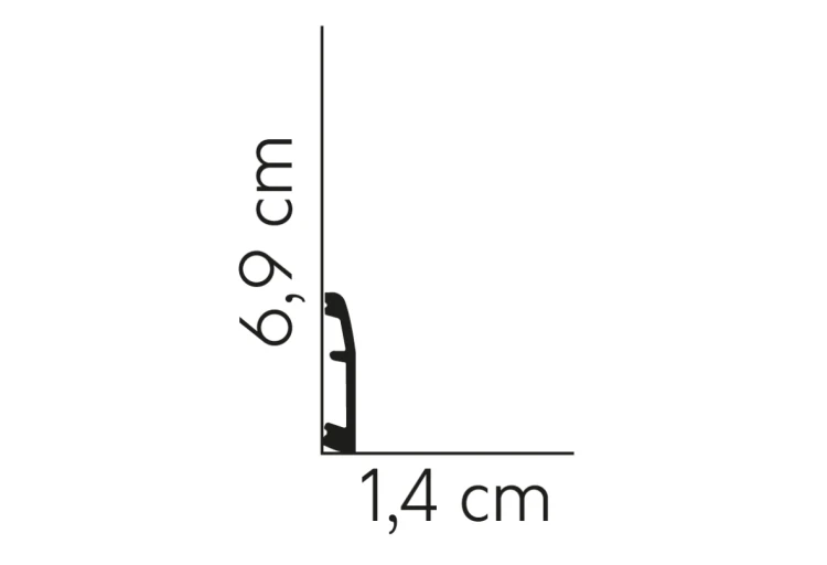 Listwa przypodłogowa MD017 /7cm