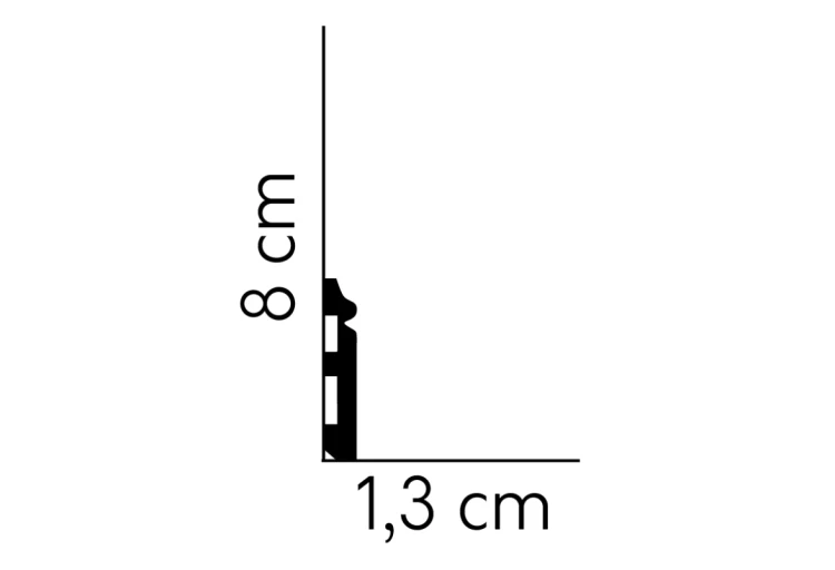Listwa przypodłogowa MD018 /8cm