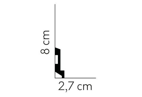 Listwa przypodłogowa MD024 /8cm
