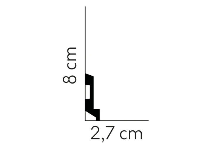 Listwa przypodłogowa MD024 /8cm