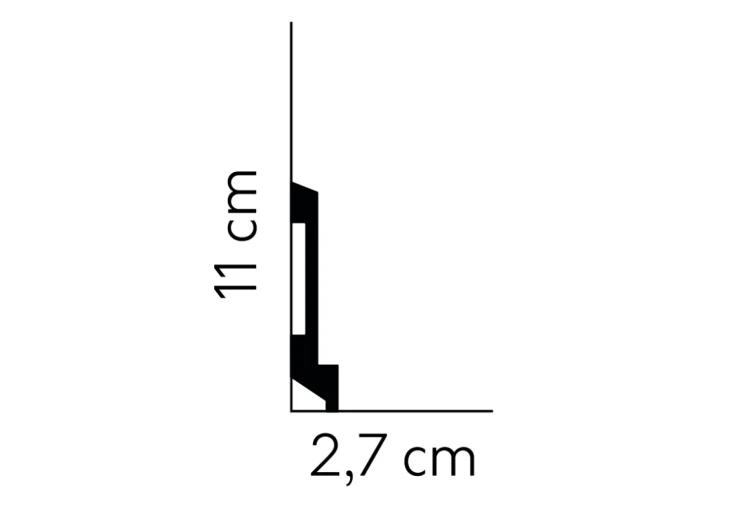 Listwa przypodłogowa MD025 / 11cm