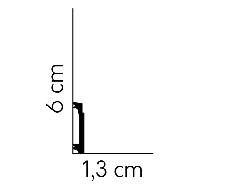 Listwa przypodłogowa Lakierowana MD027P /6cm