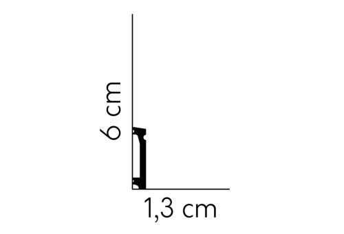 Listwa przypodłogowa MD028 /6cm