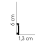 Listwa przypodłogowa Lakierowana MD028P /6cm