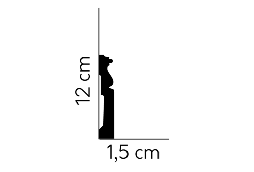 Listwa przypodłogowa MD095 /12cm