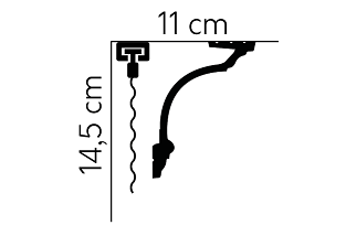 Listwa sufitowa MD156