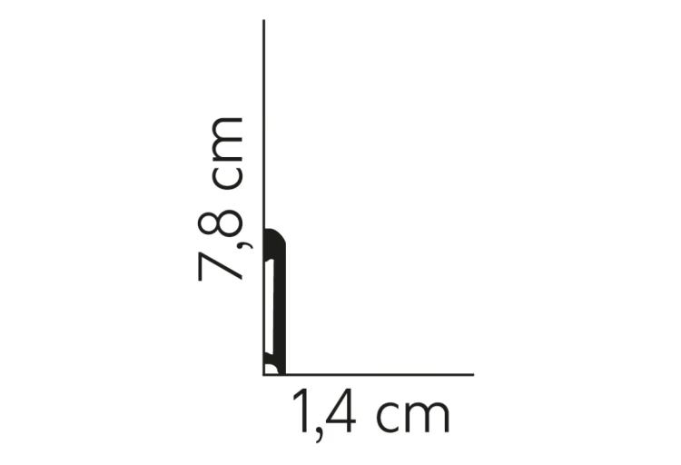 Listwa przypodłogowa MD234 /8cm