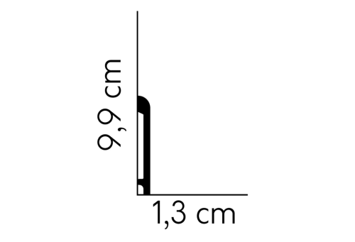 Listwa przypodłogowa lakierowana MD236P /10cm
