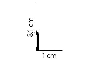 Listwa przypodłogowa MD258 /8cm
