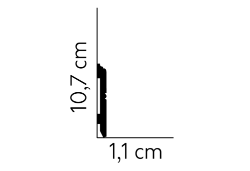 Listwa przypodłogowa lakierowana MD354P /11cm