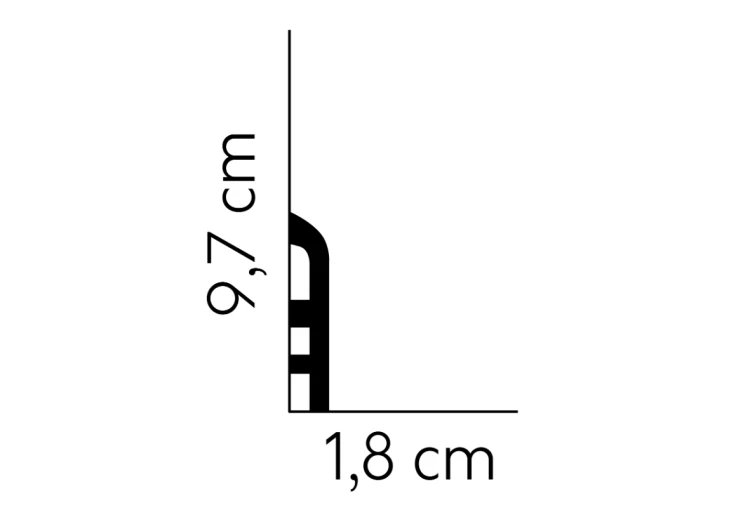 Listwa przypodłogowa MD355 /10cm